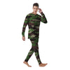 Knitted Army Camouflage Print Pattern Men's Pajamas-grizzshop