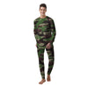 Knitted Army Camouflage Print Pattern Men's Pajamas-grizzshop