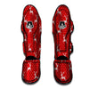 Knitted Deer Xmas Print Pattern Muay Thai Shin Guards-grizzshop