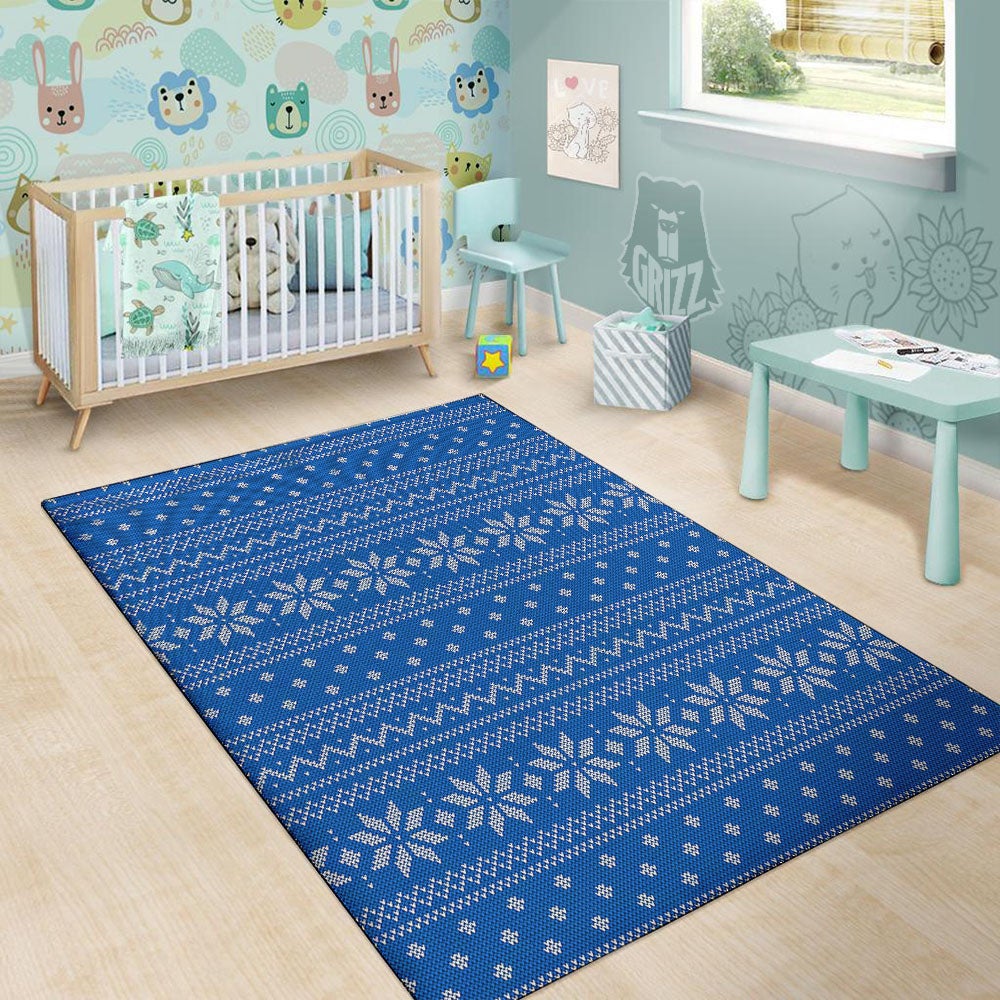 Knitted Holiday Winter Print Pattern Floor Mat-grizzshop