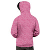 Knitted Pink Print Pattern Men's Hoodie-grizzshop