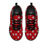 Knitted Polka Dot Print Pattern Black Sneaker-grizzshop