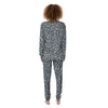 Knitted Snow Leopard Print Pattern Women's Pajamas-grizzshop