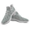 Knitted Snow Print Pattern White Athletic Shoes-grizzshop