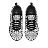 Knitted Snow Rabbit Print Pattern Black Sneaker-grizzshop