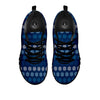 Knitted Snowflakes Print Pattern Black Sneaker-grizzshop