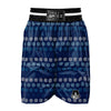 Knitted Snowflakes Print Pattern Boxing Shorts-grizzshop