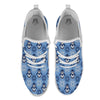 Knitted Snowy Penguin Print Pattern White Athletic Shoes-grizzshop