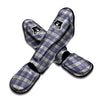 Knitted Tartan Print Pattern Muay Thai Shin Guards-grizzshop