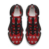 Knitted Valentine's Day Print Pattern Black Gym Shoes-grizzshop