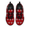 Knitted Valentine's Day Print Pattern Black Sneaker-grizzshop