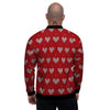 Knitted Valentine's Day Print Pattern Men's Bomber Jacket-grizzshop