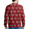 Knitted Valentine's Day Print Pattern Men's Sweatshirt-grizzshop