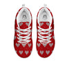 Knitted Valentine's Day Print Pattern White Sneaker-grizzshop