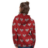 Knitted Valentine's Day Print Pattern Women's Hoodie-grizzshop