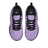 Knitted Violet Print Pattern Black Sneaker-grizzshop