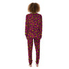 Knitted Wild Pink Leopard Print Pattern Women's Pajamas-grizzshop