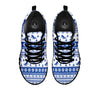 Knitting Winter Ski Print Pattern Black Sneaker-grizzshop