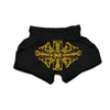 Knot Cross Gold Celtic Print Muay Thai Boxing Shorts-grizzshop