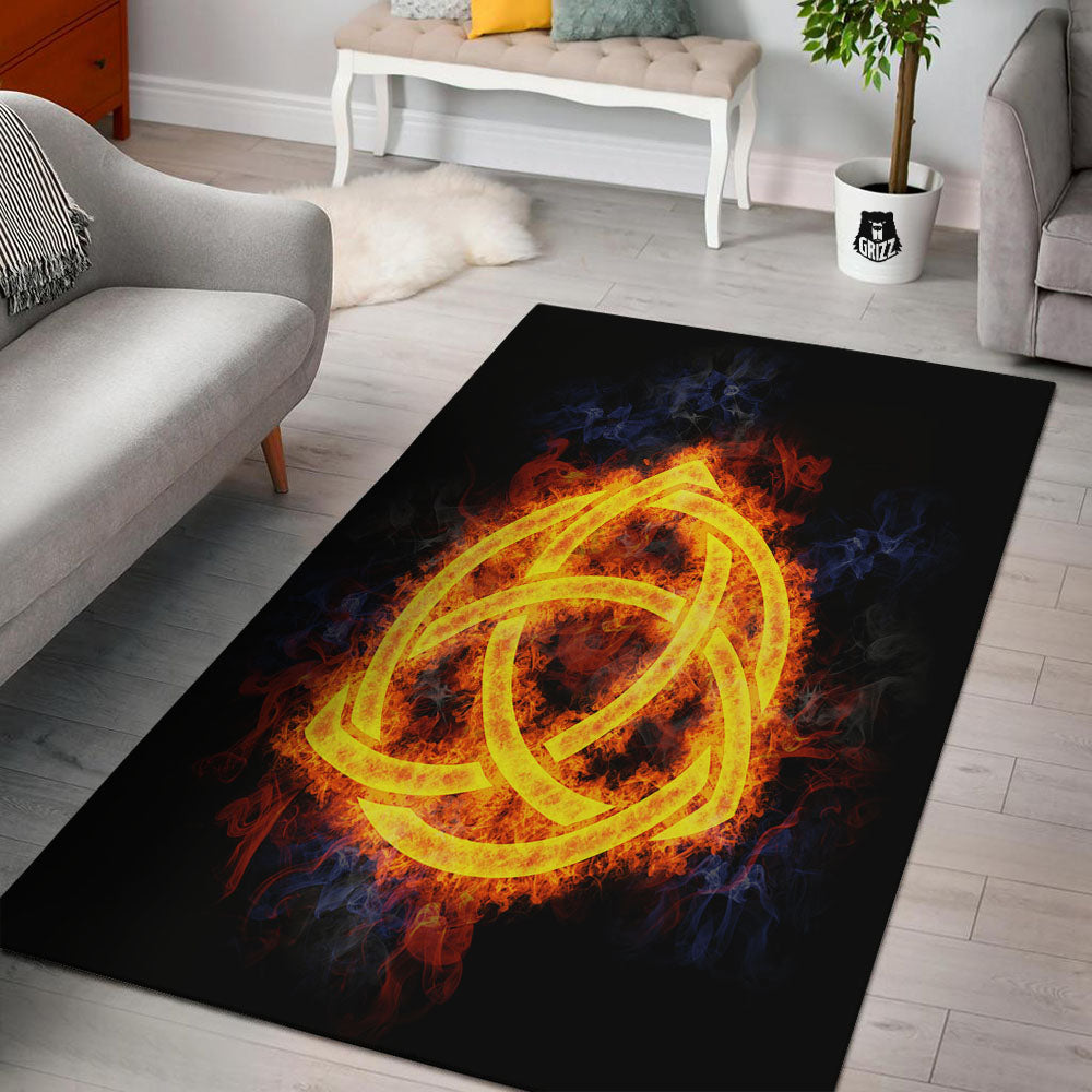 Knot Fire Celtic Print Floor Mat-grizzshop