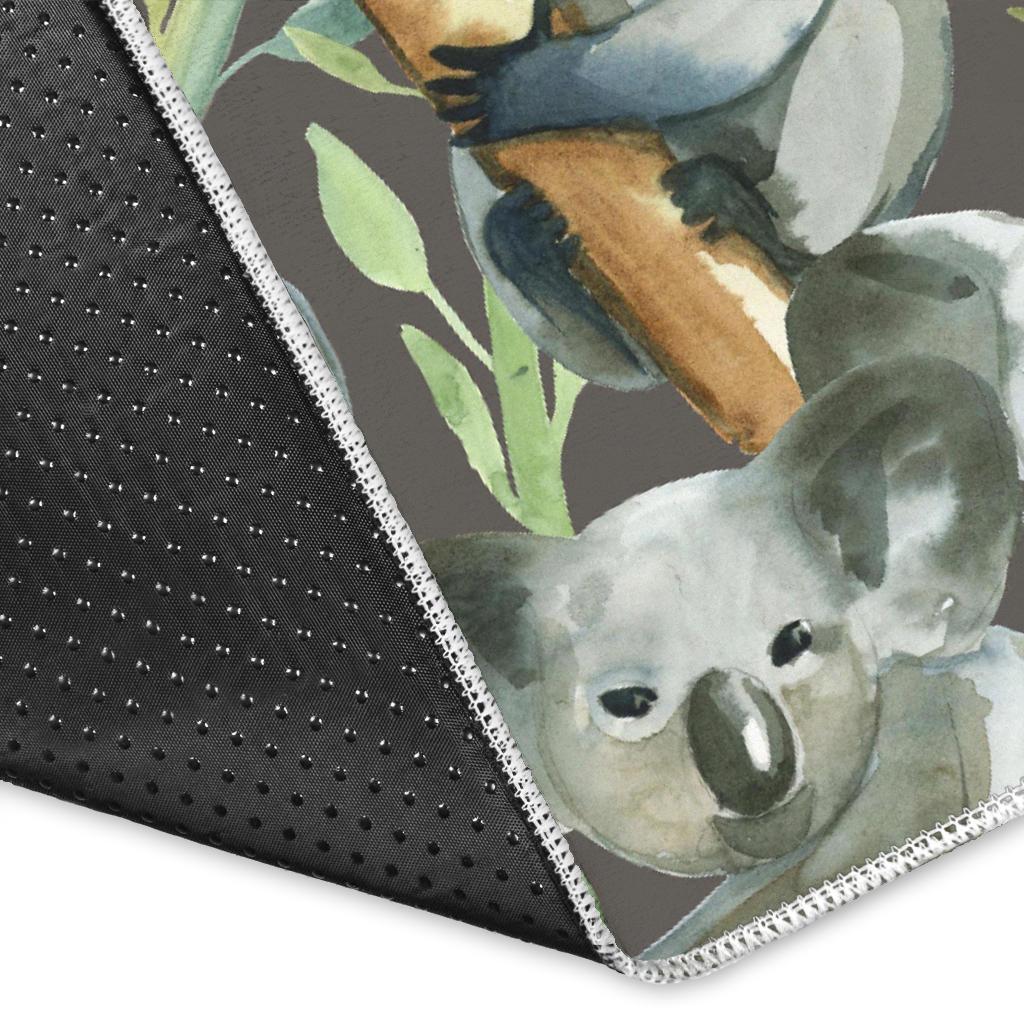 Koala Bamboo Pattern Print Floor Mat-grizzshop