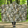 Koala Bamboo Pattern Print Hooded Blanket-grizzshop