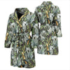 Koala Bamboo Pattern Print Men Long Robe-grizzshop