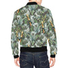 Koala Bamboo Pattern Print Men's Bomber Jacket-grizzshop