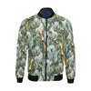 Koala Bamboo Pattern Print Men's Bomber Jacket-grizzshop