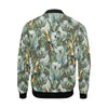 Koala Bamboo Pattern Print Men's Bomber Jacket-grizzshop