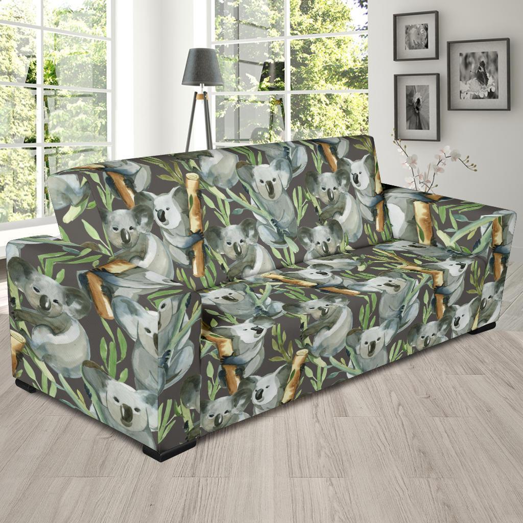 Koala Bamboo Pattern Print Sofa Covers-grizzshop