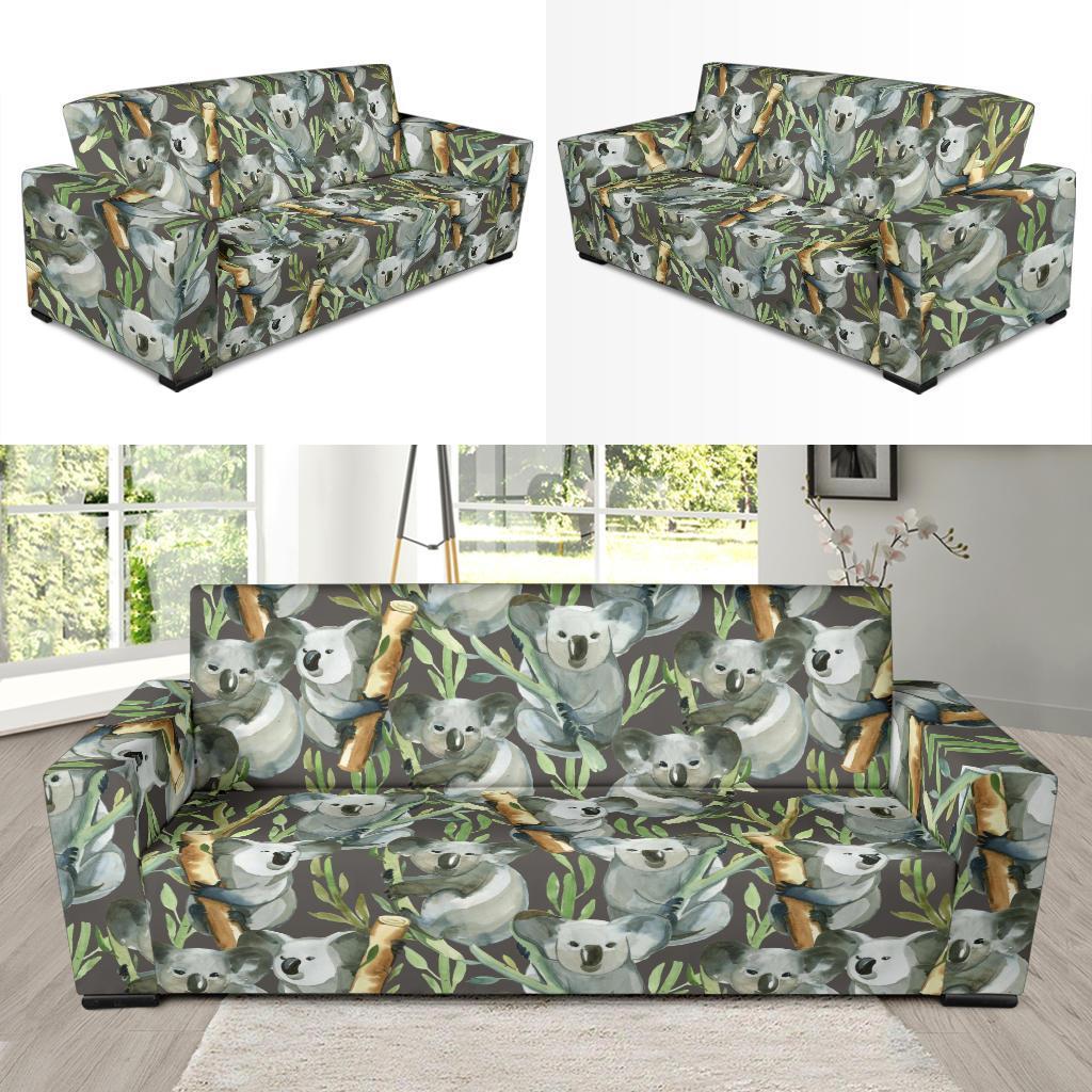 Koala Bamboo Pattern Print Sofa Covers-grizzshop