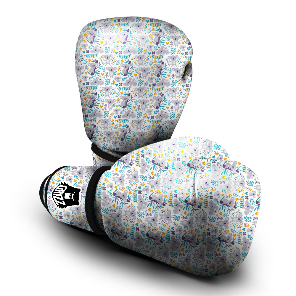 Koala Cartoon Print Pattern Boxing Gloves-grizzshop