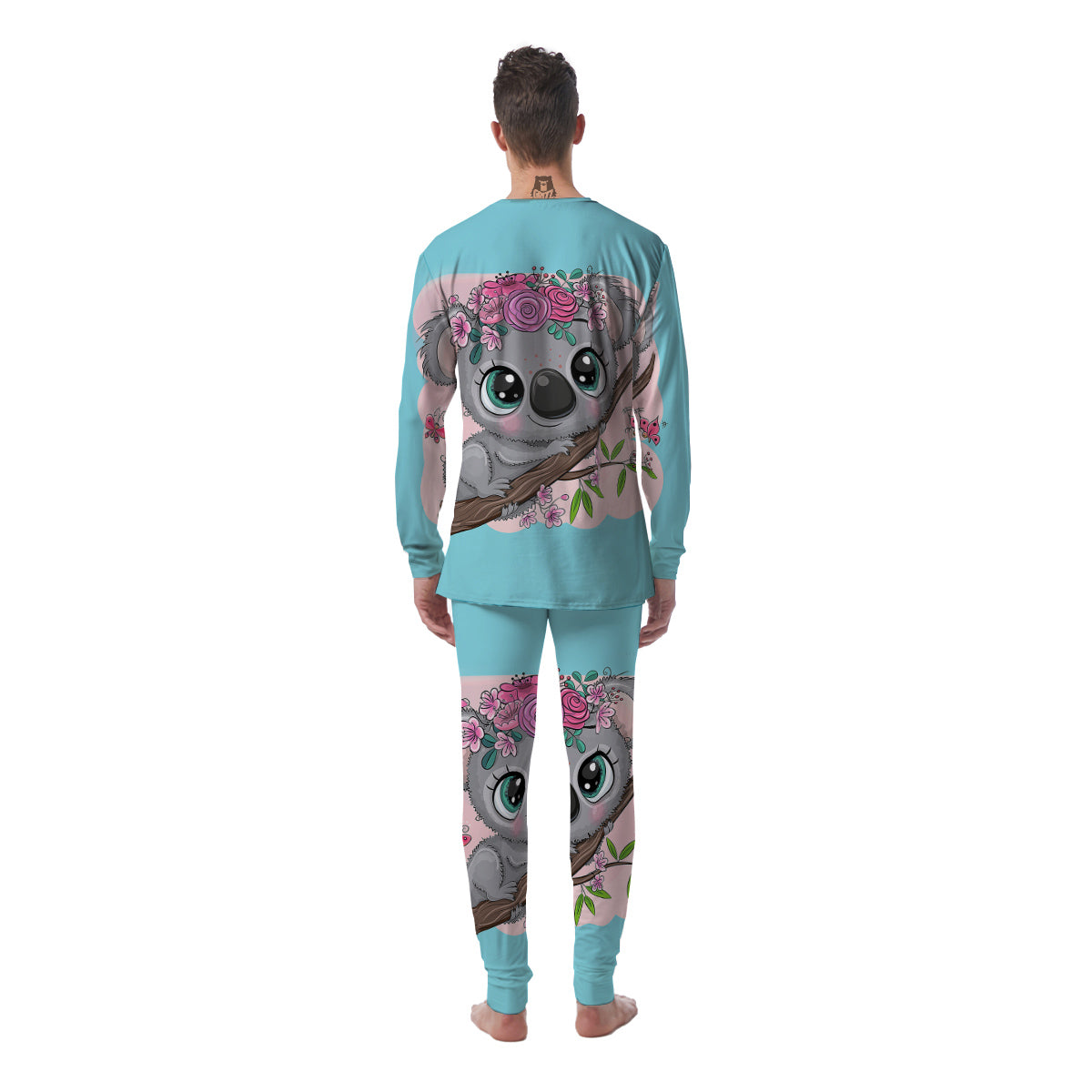 Koala Cute Print Men's Pajamas-grizzshop