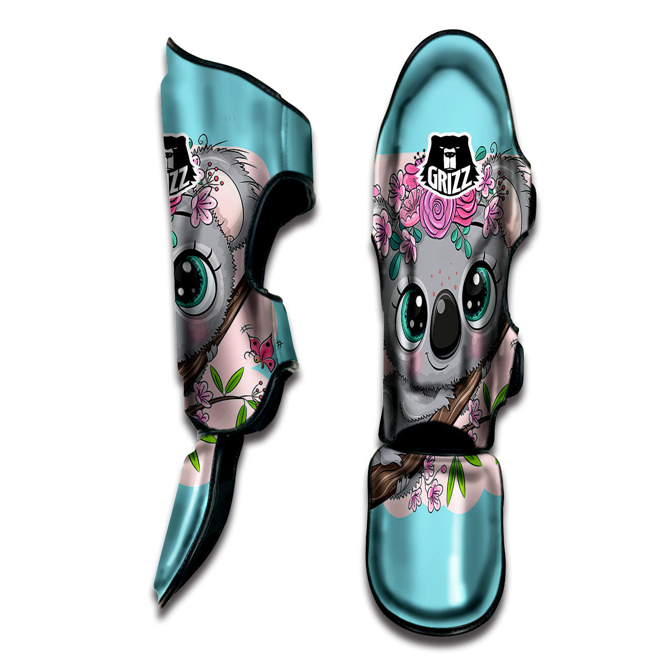 Koala Cute Print Muay Thai Shin Guards-grizzshop