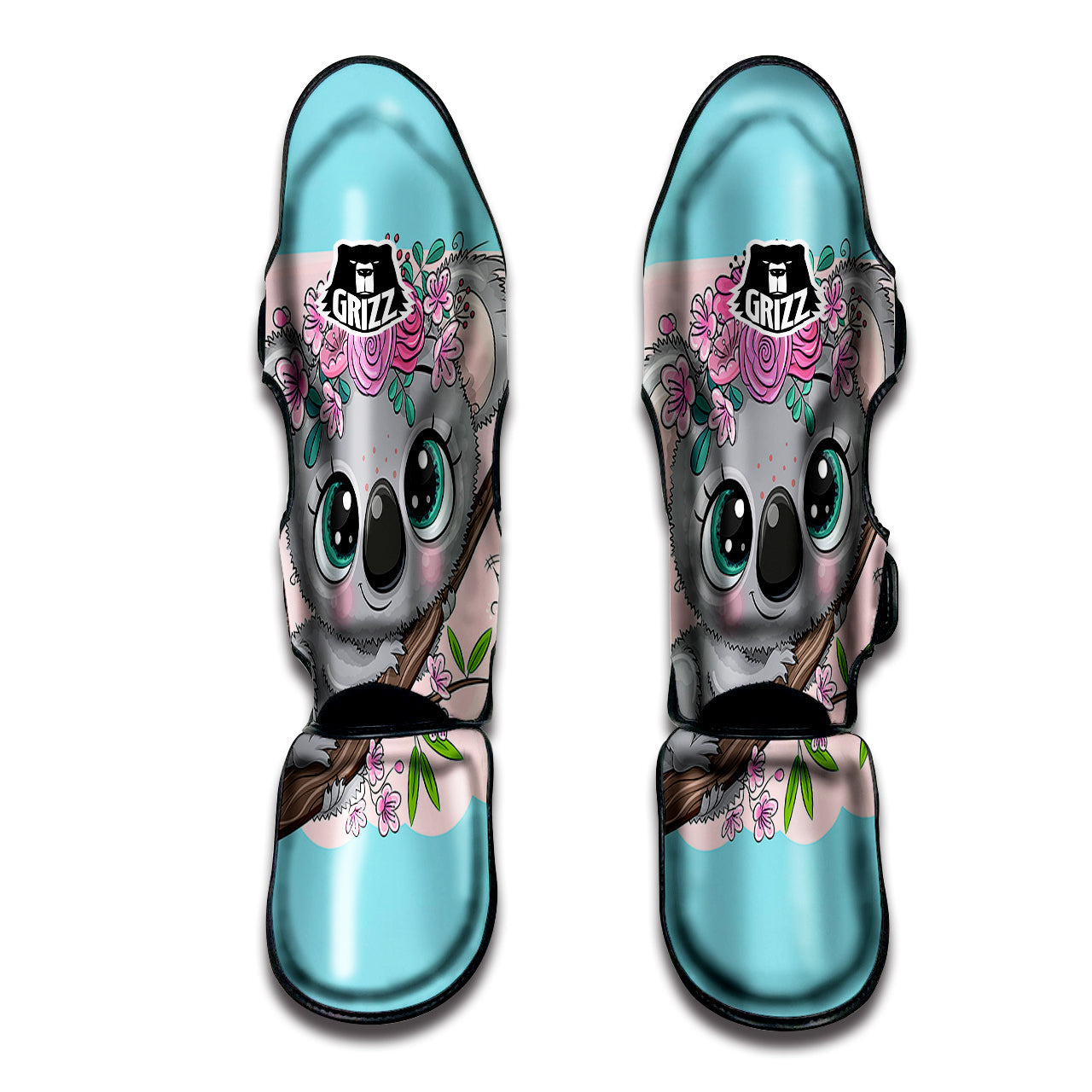Koala Cute Print Muay Thai Shin Guards-grizzshop