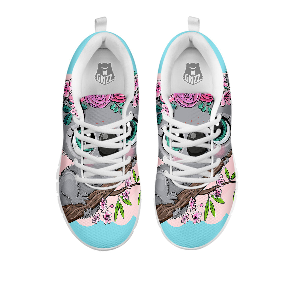 Koala Cute Print White Sneaker-grizzshop