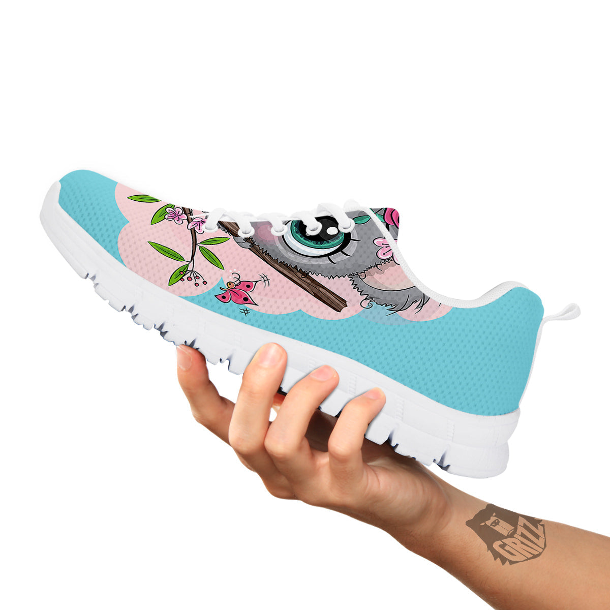 Koala Cute Print White Sneaker-grizzshop