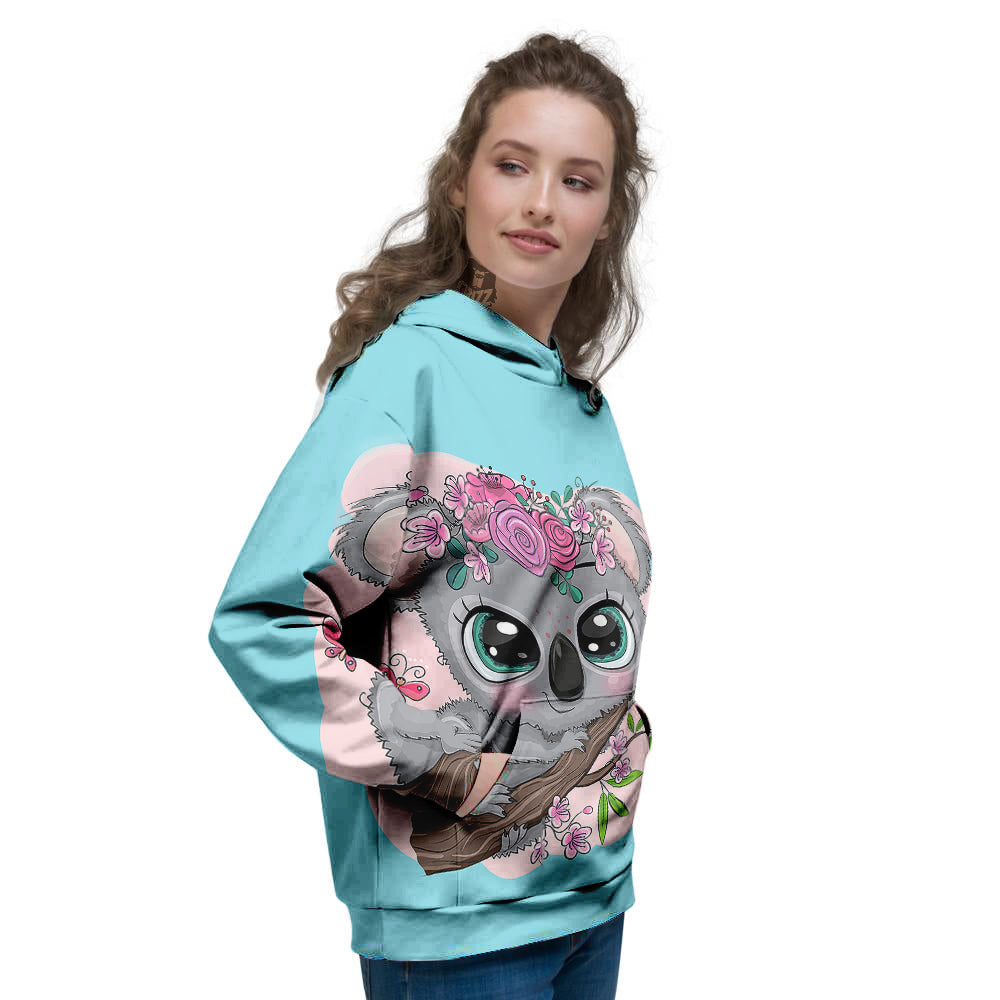 Koala Cute Print Women's Hoodie-grizzshop