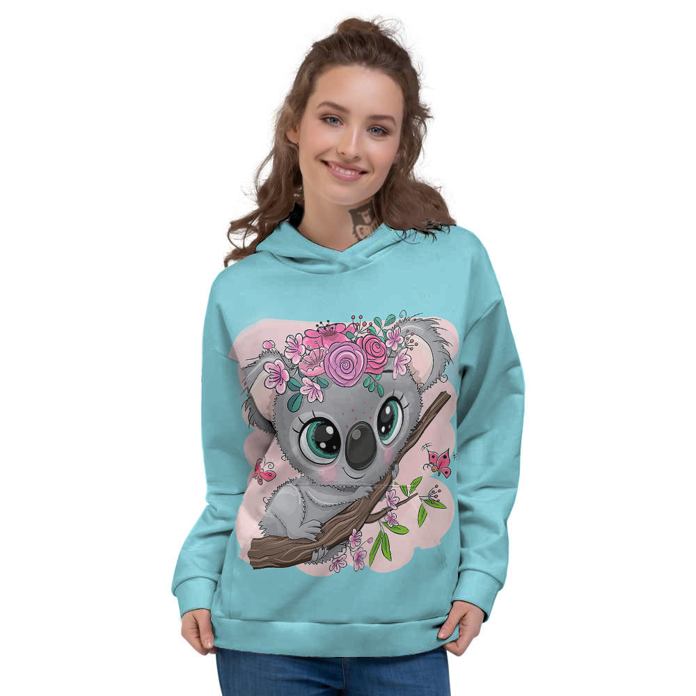 Koala Cute Print Women's Hoodie-grizzshop