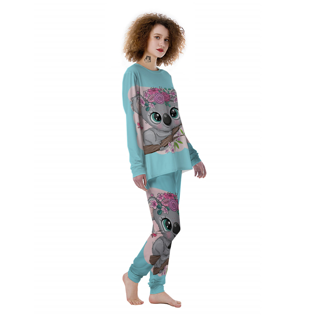 Koala Cute Print Women's Pajamas-grizzshop