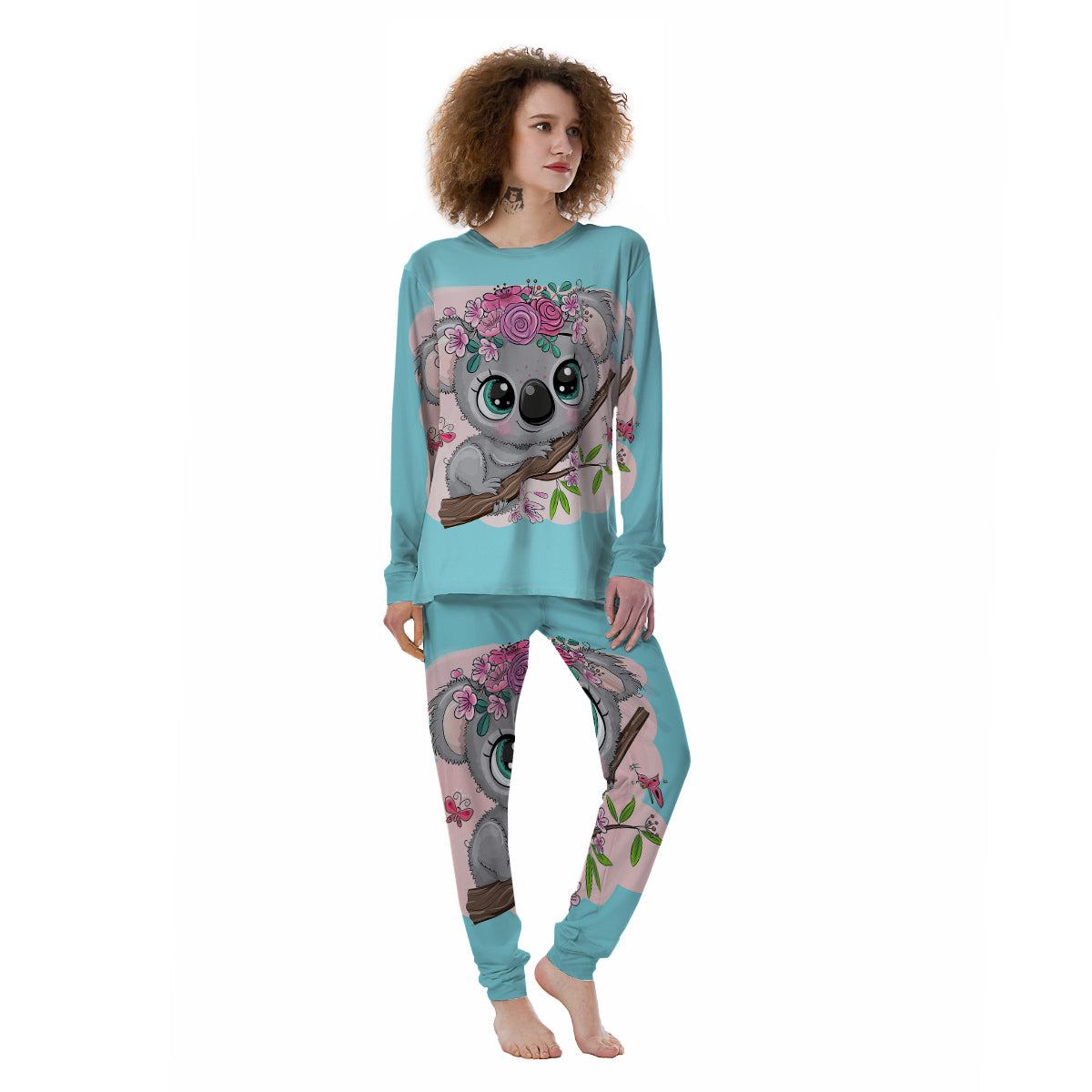 Koala Cute Print Women's Pajamas-grizzshop