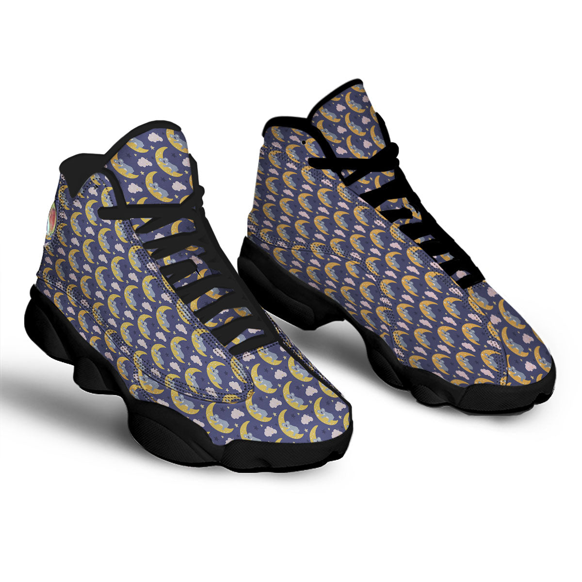 Koala Good Night Print Pattern Black Basketball Shoes-grizzshop