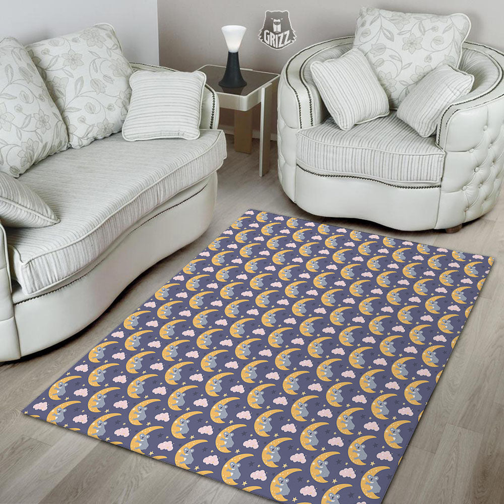 Koala Good Night Print Pattern Floor Mat-grizzshop