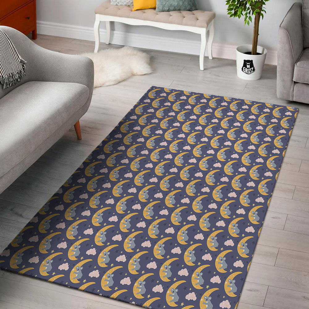 Koala Good Night Print Pattern Floor Mat-grizzshop