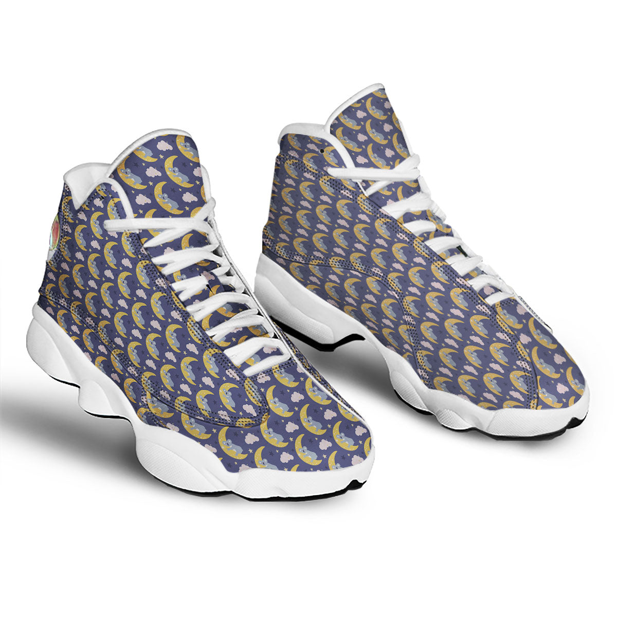 Koala Good Night Print Pattern White Basketball Shoes-grizzshop