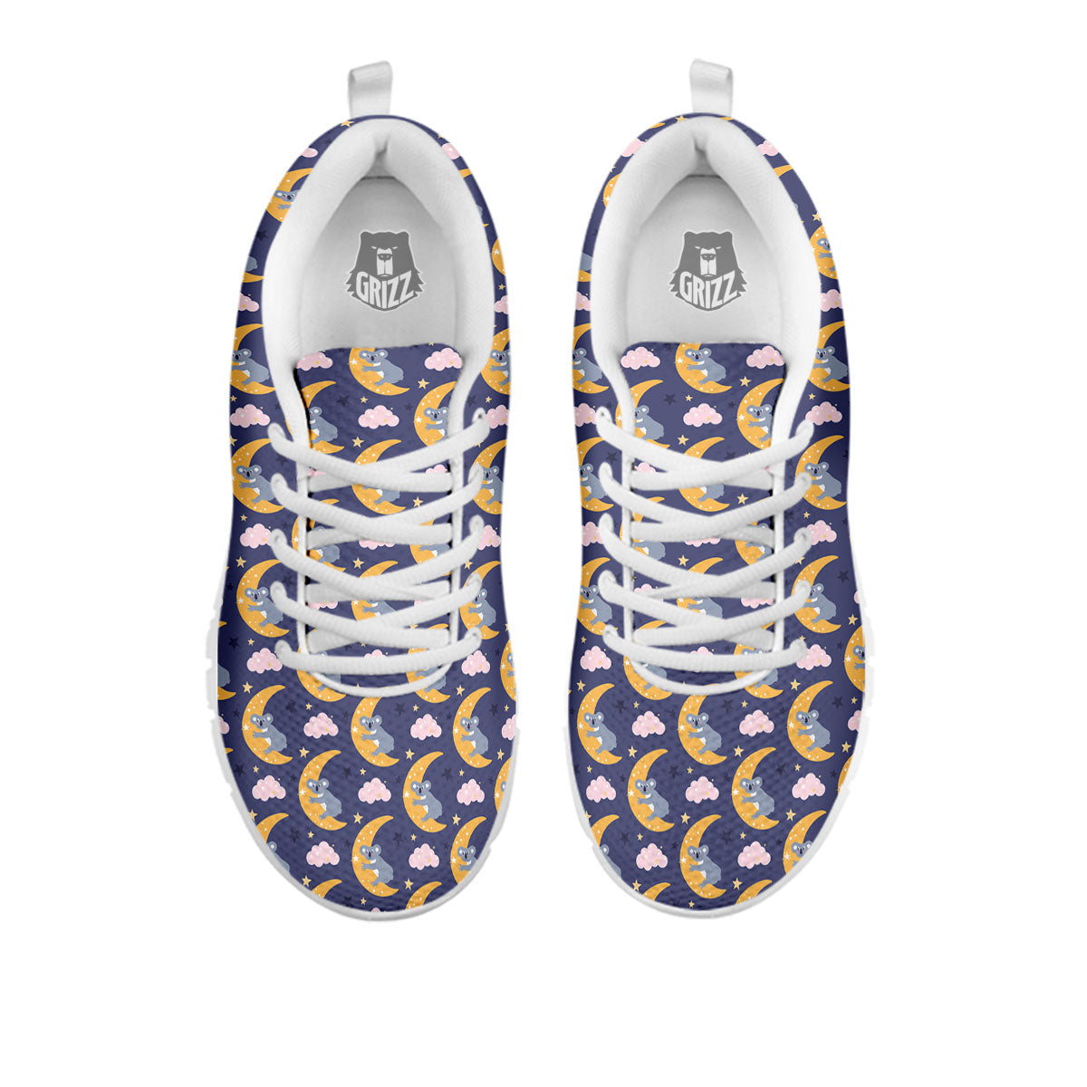 Koala Good Night Print Pattern White Sneaker-grizzshop
