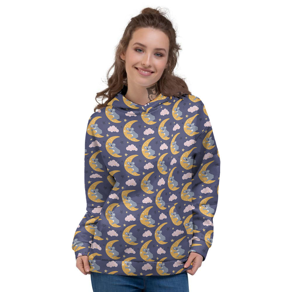 Koala Good Night Print Pattern Women's Hoodie-grizzshop