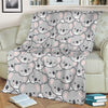 Koala Pattern Print Blanket-grizzshop