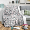 Koala Pattern Print Blanket-grizzshop